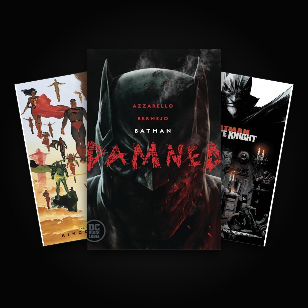 DC Black Label komiksai – Batman: Damned, Kingdom Come ir White Knight