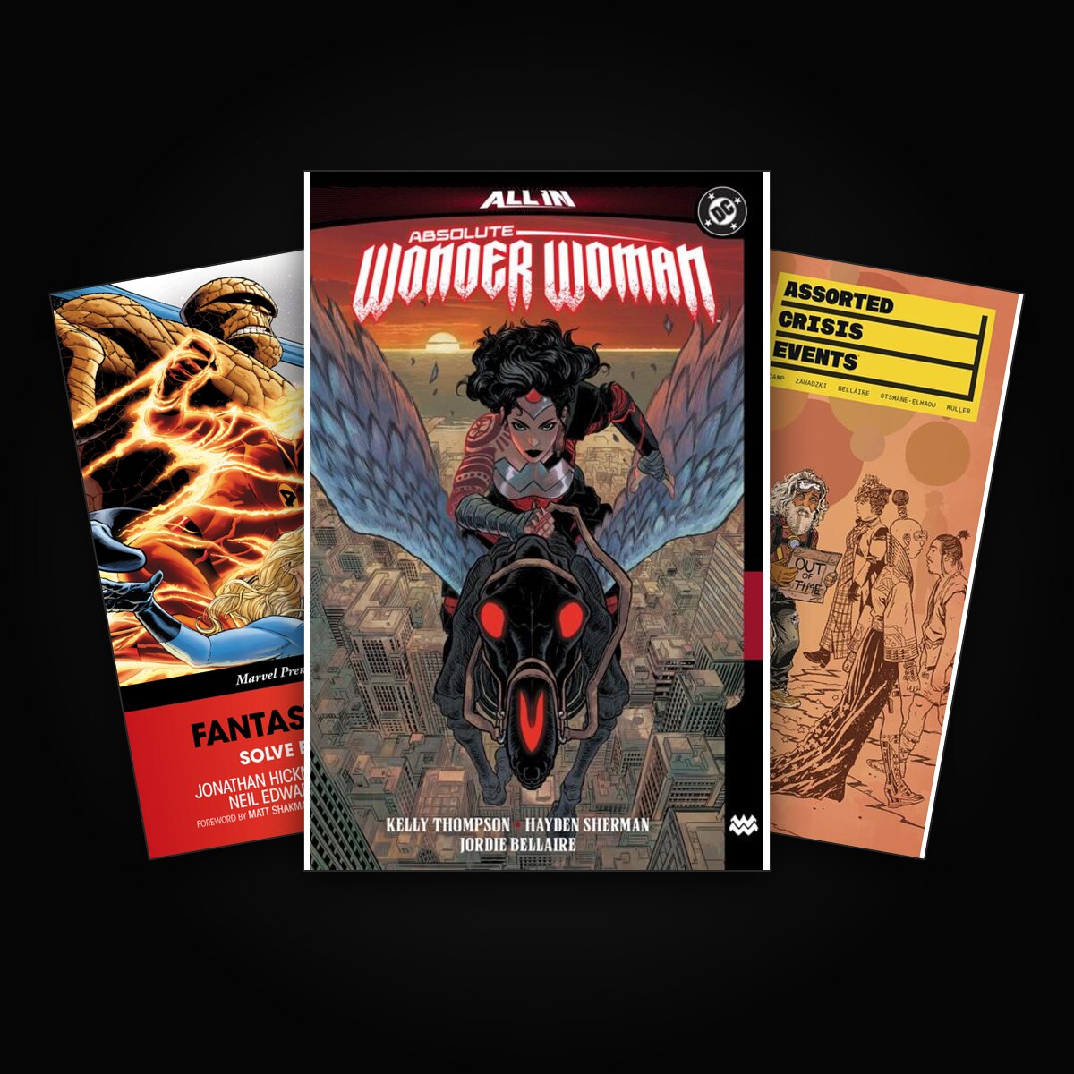 Visi komiksai – Absolute Wonder Woman, Fantastic Four ir Assorted Crisis Events