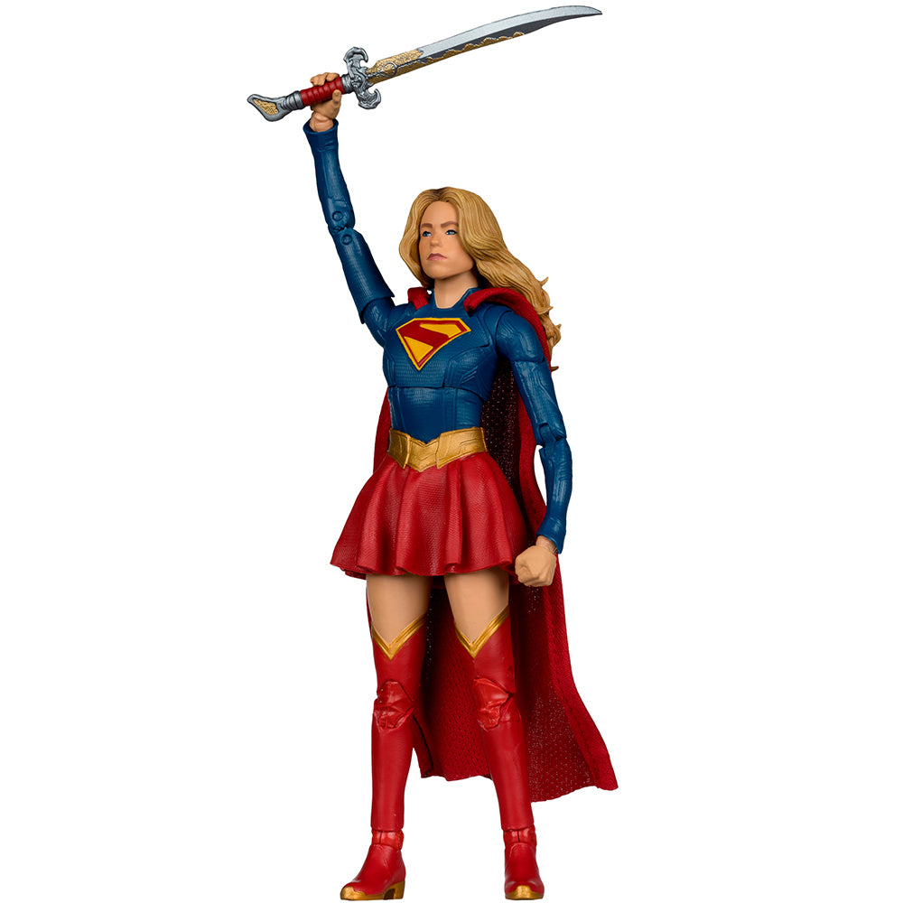 DC Multiverse Supergirl and Baby Krypto (Supergirl Movie) 7in Action Figure Deluxe Theatrical Edition